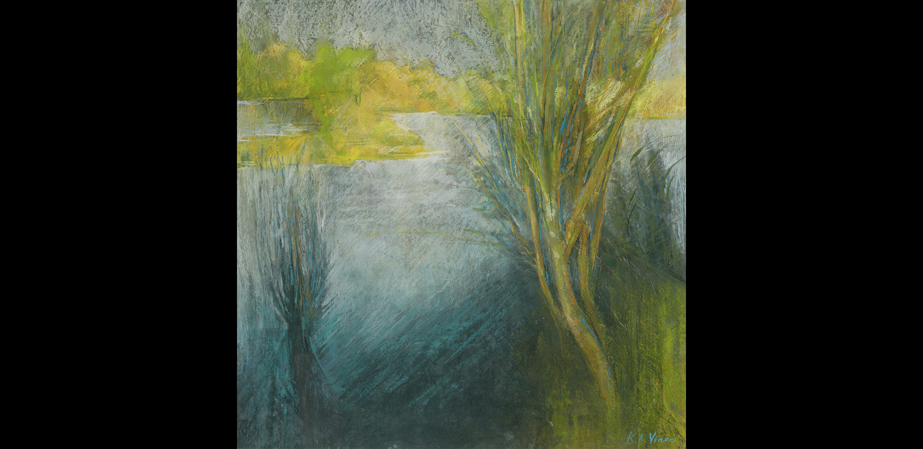 Wilton Water in Summer landscape